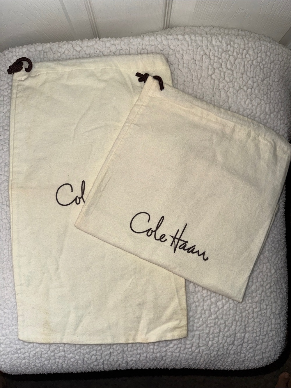 Cole Haan shoe/accessory dust covers